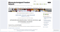 Desktop Screenshot of immigrantfreedomnetwork.wordpress.com