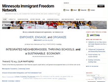 Tablet Screenshot of immigrantfreedomnetwork.wordpress.com