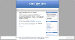 Desktop Screenshot of knowbesttech.wordpress.com