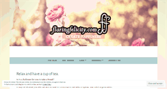 Desktop Screenshot of flaringfelicity.wordpress.com