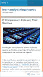 Mobile Screenshot of learnandtraininginsurat.wordpress.com