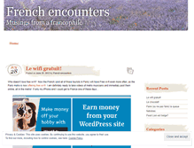 Tablet Screenshot of frenchencounters.wordpress.com