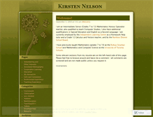 Tablet Screenshot of kirstennelson.wordpress.com