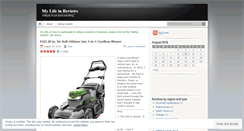 Desktop Screenshot of mylifeinreviews.wordpress.com