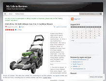 Tablet Screenshot of mylifeinreviews.wordpress.com
