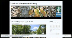 Desktop Screenshot of louisianaarboretum.wordpress.com