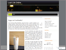 Tablet Screenshot of lushlifeonline.wordpress.com