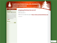 Tablet Screenshot of cartoonchristmas.wordpress.com