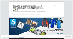 Desktop Screenshot of konveksiseragamkerjadisidoarjo.wordpress.com