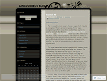 Tablet Screenshot of langdon815.wordpress.com