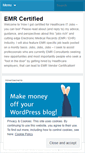 Mobile Screenshot of emrcertified.wordpress.com