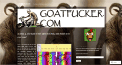 Desktop Screenshot of goatfucker.wordpress.com