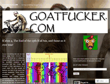 Tablet Screenshot of goatfucker.wordpress.com