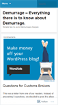 Mobile Screenshot of demurrage.wordpress.com