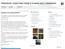 Tablet Screenshot of demurrage.wordpress.com