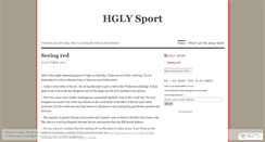 Desktop Screenshot of hglysport.wordpress.com