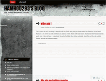 Tablet Screenshot of hamhou293.wordpress.com