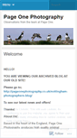 Mobile Screenshot of pageonephotography.wordpress.com