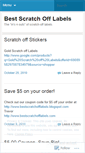 Mobile Screenshot of bestscratchofflabels.wordpress.com