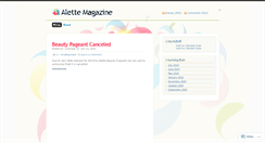 Desktop Screenshot of alettemagazine.wordpress.com