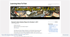 Desktop Screenshot of learninghowtofish.wordpress.com