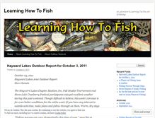 Tablet Screenshot of learninghowtofish.wordpress.com