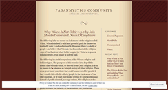 Desktop Screenshot of paganmystics.wordpress.com