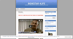 Desktop Screenshot of bienestar4life.wordpress.com