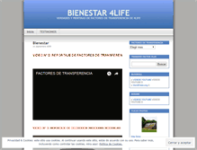 Tablet Screenshot of bienestar4life.wordpress.com
