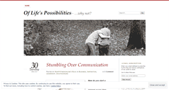 Desktop Screenshot of oflifespossibilities.wordpress.com