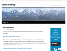 Tablet Screenshot of colamaria.wordpress.com