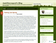 Tablet Screenshot of amijdavenport.wordpress.com