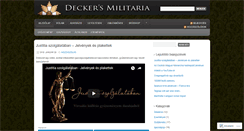 Desktop Screenshot of deckersmilitaria.wordpress.com