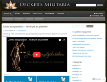 Tablet Screenshot of deckersmilitaria.wordpress.com