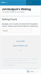Mobile Screenshot of johnbutjack.wordpress.com