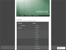Tablet Screenshot of johnbutjack.wordpress.com