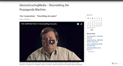 Desktop Screenshot of deconstructingmedia.wordpress.com