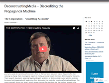 Tablet Screenshot of deconstructingmedia.wordpress.com