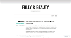 Desktop Screenshot of follyandbeauty.wordpress.com