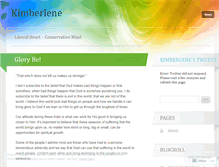 Tablet Screenshot of kimberlene.wordpress.com
