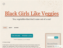 Tablet Screenshot of blackgirlslikeveggies.wordpress.com