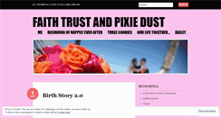 Desktop Screenshot of faithtrustnpixiedust.wordpress.com