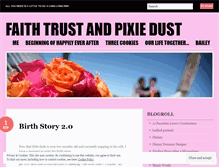 Tablet Screenshot of faithtrustnpixiedust.wordpress.com