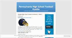 Desktop Screenshot of pennsylvaniahighschoolfootballhuddle.wordpress.com