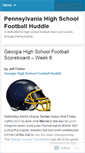 Mobile Screenshot of pennsylvaniahighschoolfootballhuddle.wordpress.com