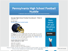 Tablet Screenshot of pennsylvaniahighschoolfootballhuddle.wordpress.com