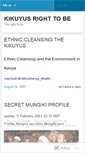 Mobile Screenshot of kikuyusworld.wordpress.com