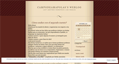 Desktop Screenshot of campodeamapolas.wordpress.com