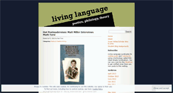 Desktop Screenshot of livingwithlanguage.wordpress.com