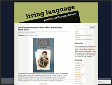 Tablet Screenshot of livingwithlanguage.wordpress.com